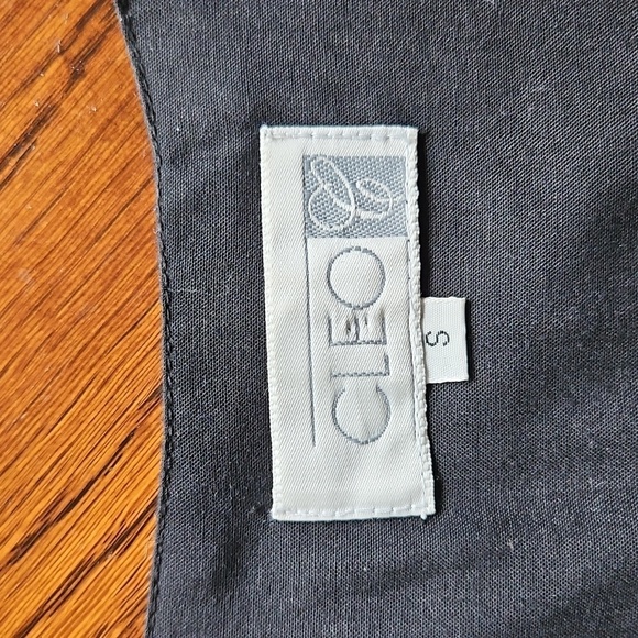 Cleo Black White 4 Button Cotton Lightweight Sleeveless Vest Size Small - Picture 7 of 14